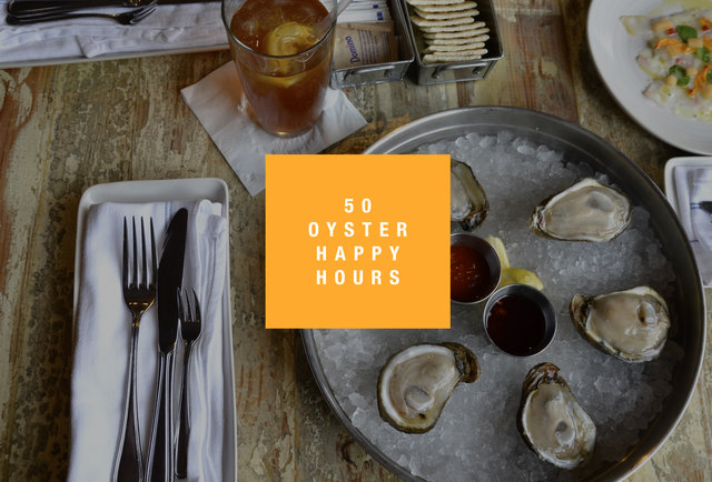 NYC oyster happy hours
