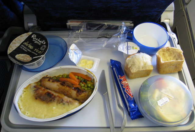 airplane food tray